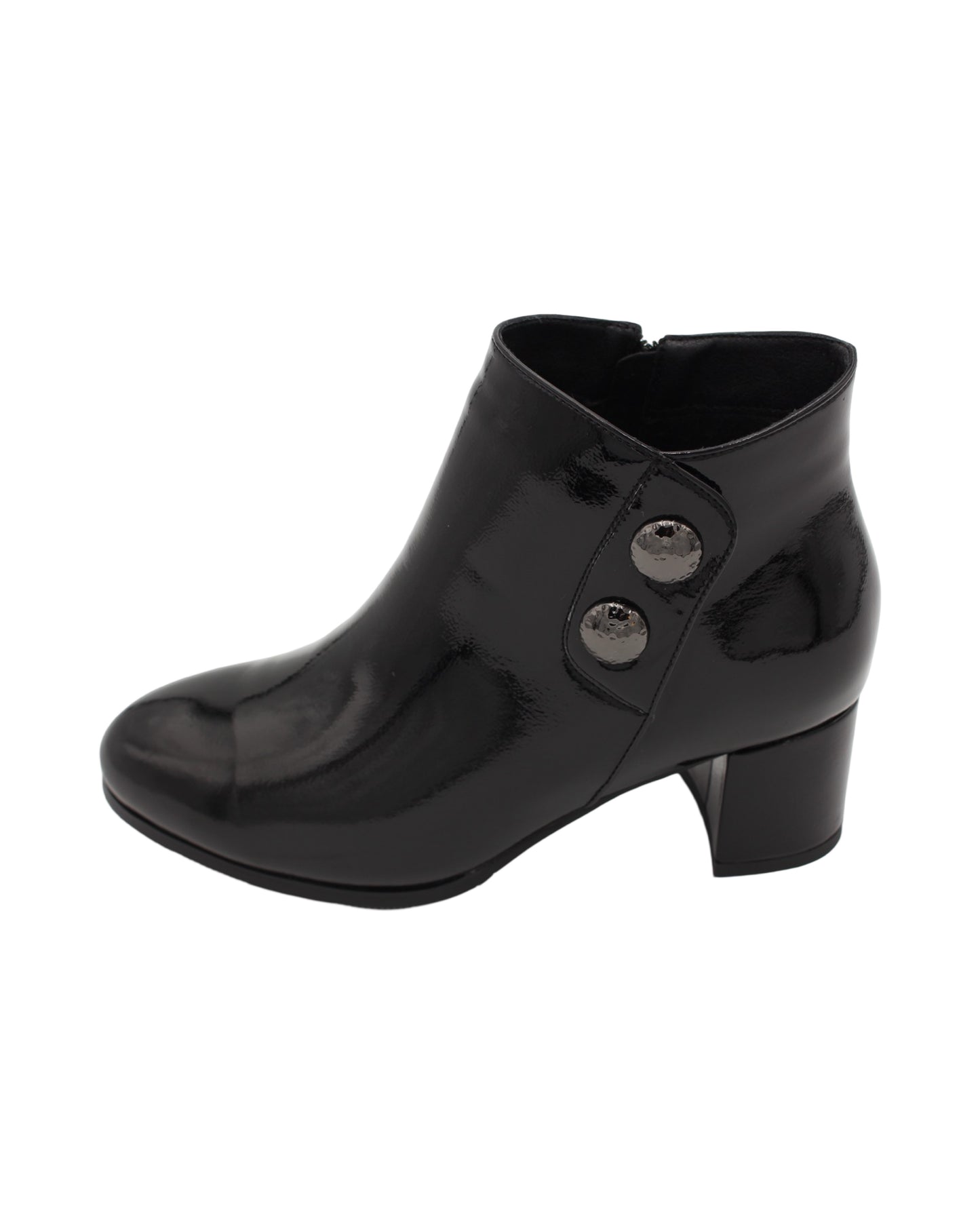 Lunar - Ladies Shoes Ankle Boots Black Patent (2745)