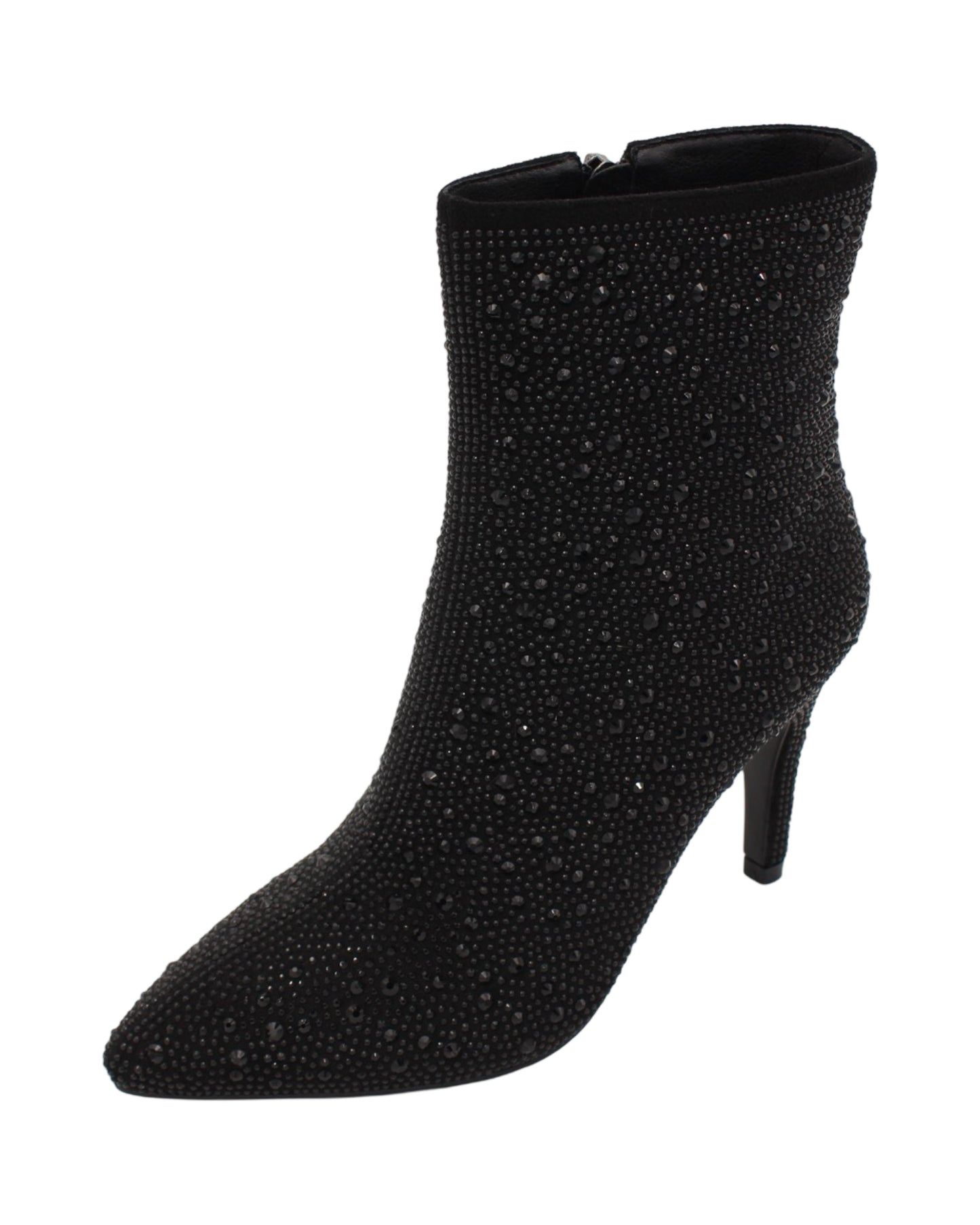 Una Healy - Ladies Shoes Ankle Boots Black Sparkle (2759)