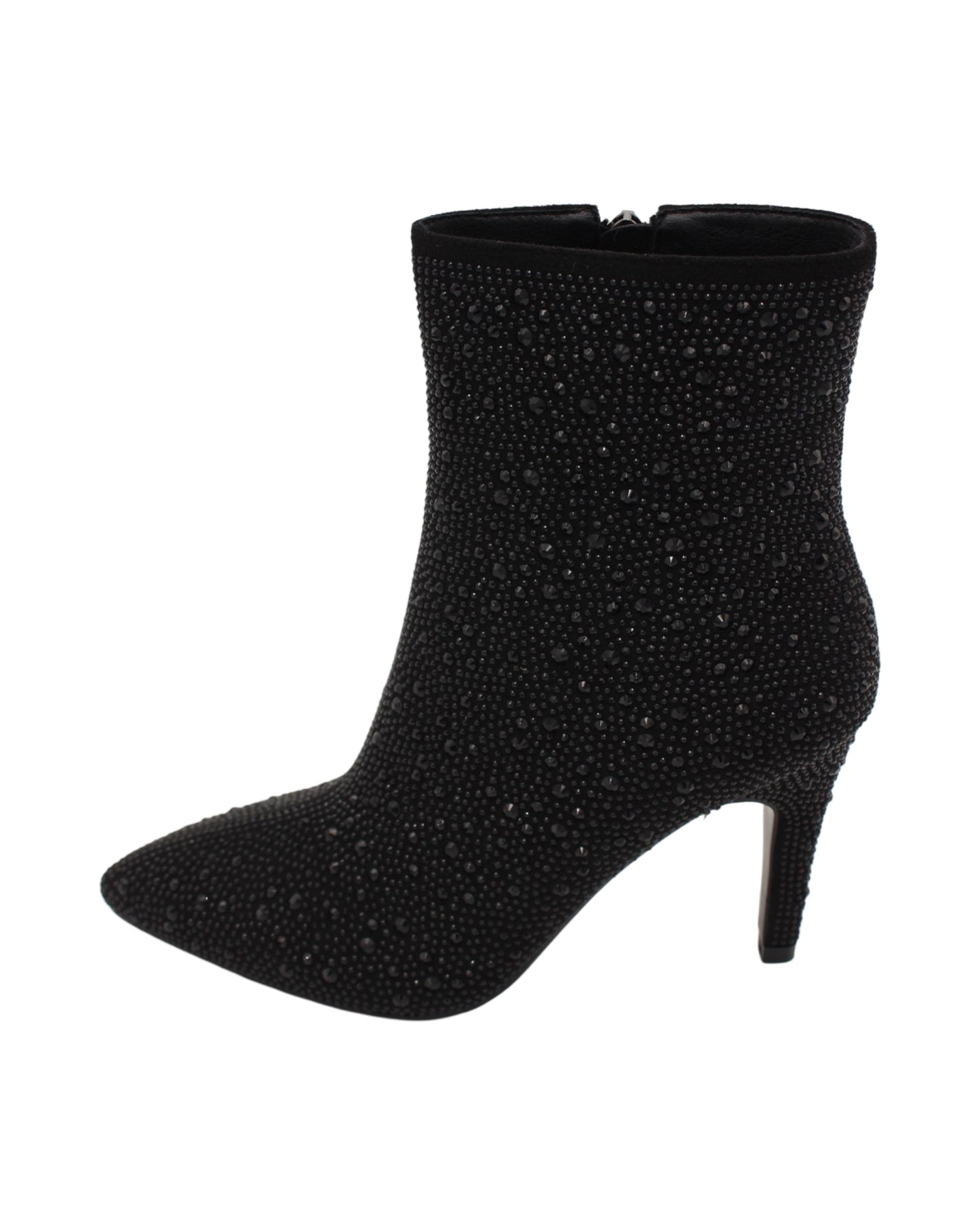 Una Healy - Ladies Shoes Ankle Boots Black Sparkle (2759)