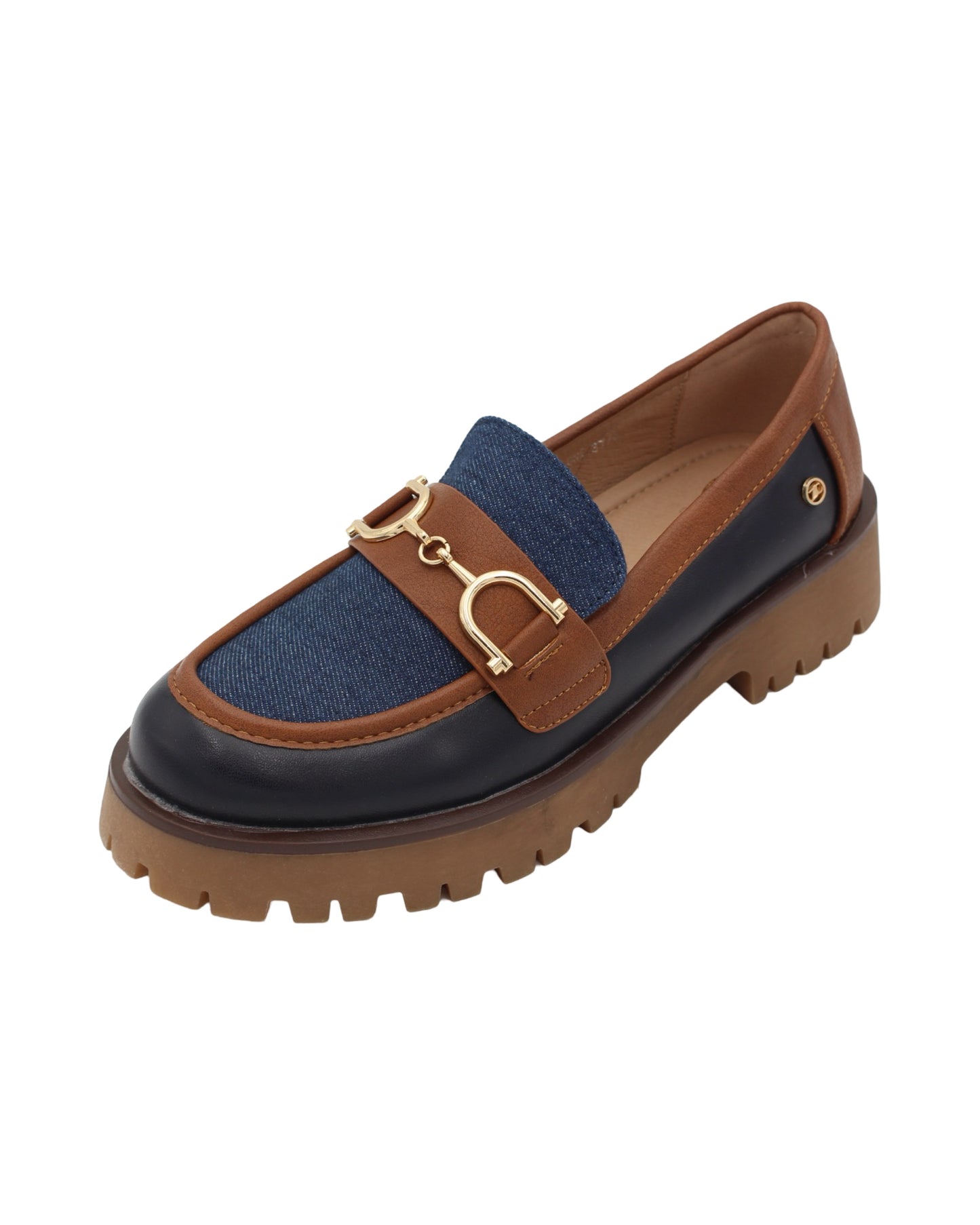 Zanni - Ladies Shoes Loafers Denim Wood (2763)