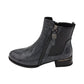 Zanni - Ladies Shoes Ankle Boots Grey Shadow Gloss (2765)