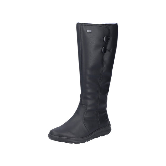 Rieker - Ladies Shoes Long Boots Black (2770)