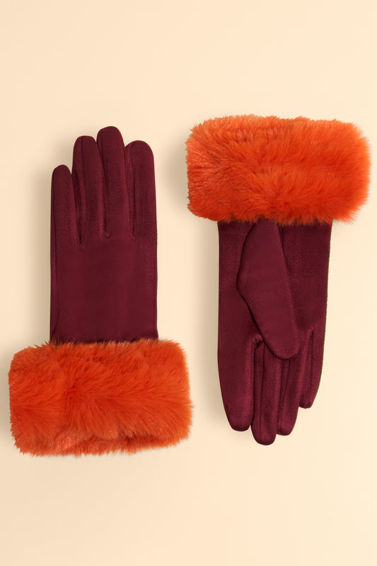 Powder Design Ltd - Accessories  Gloves Bettina Burg, Tang (2844)