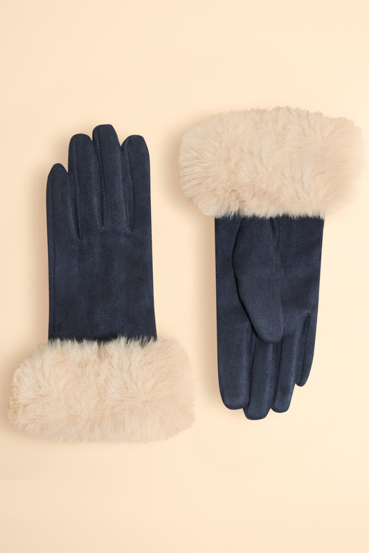 Powder Design Ltd - Accessories  Gloves Bettina Navy, Cream (2845)