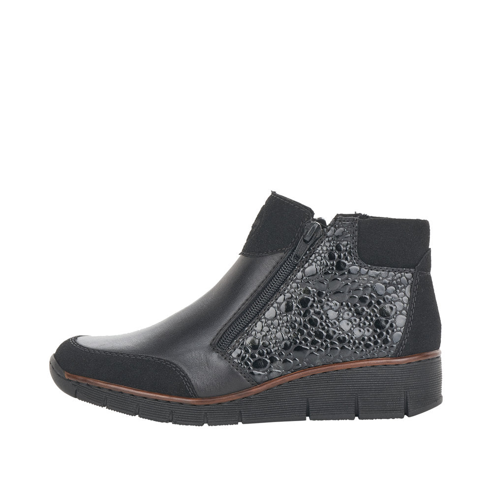 Rieker - Ladies Shoes Ankle Boots Black (2887)