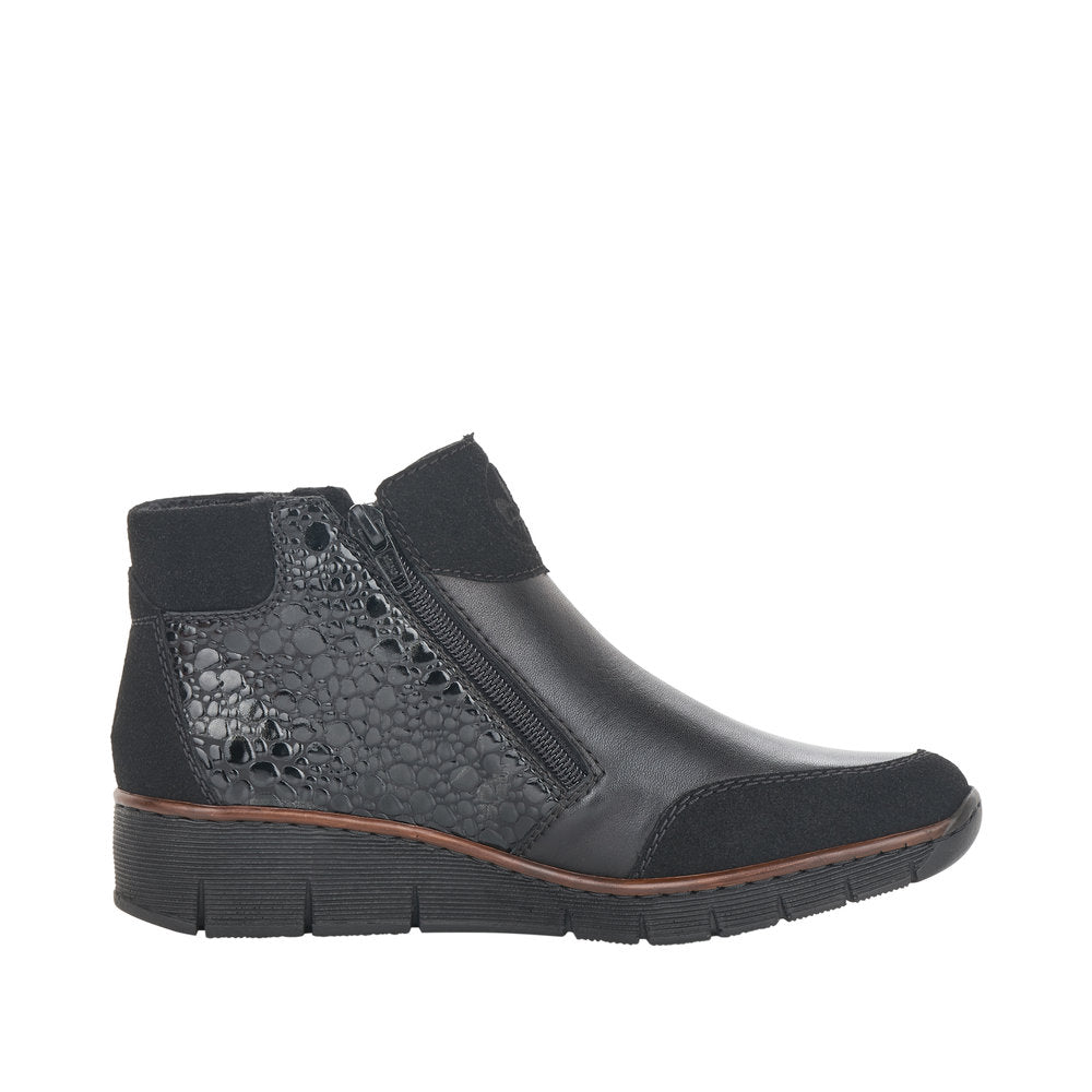 Rieker - Ladies Shoes Ankle Boots Black (2887)