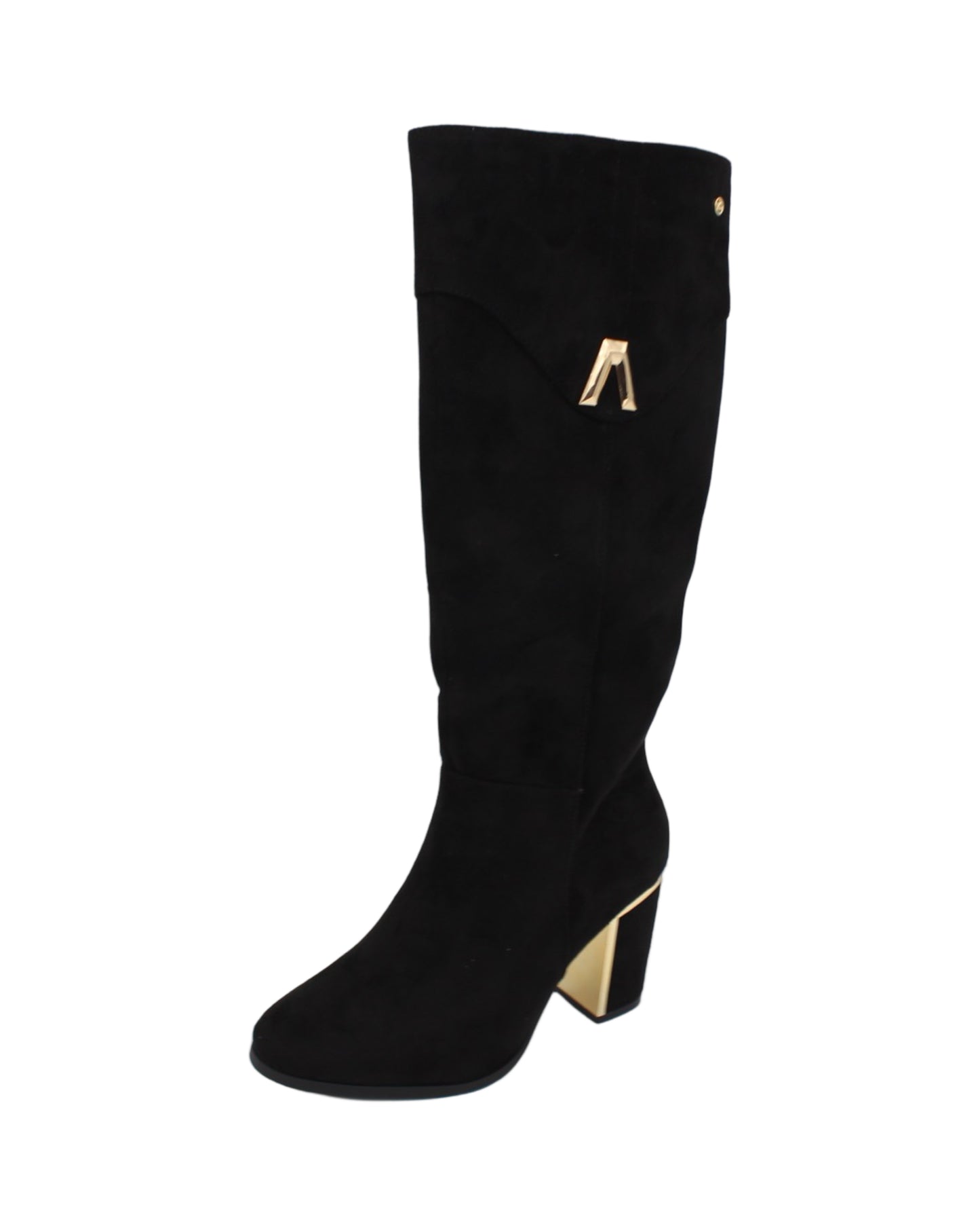 Zanni - Ladies Shoes Long Boots Black Suede (2902)