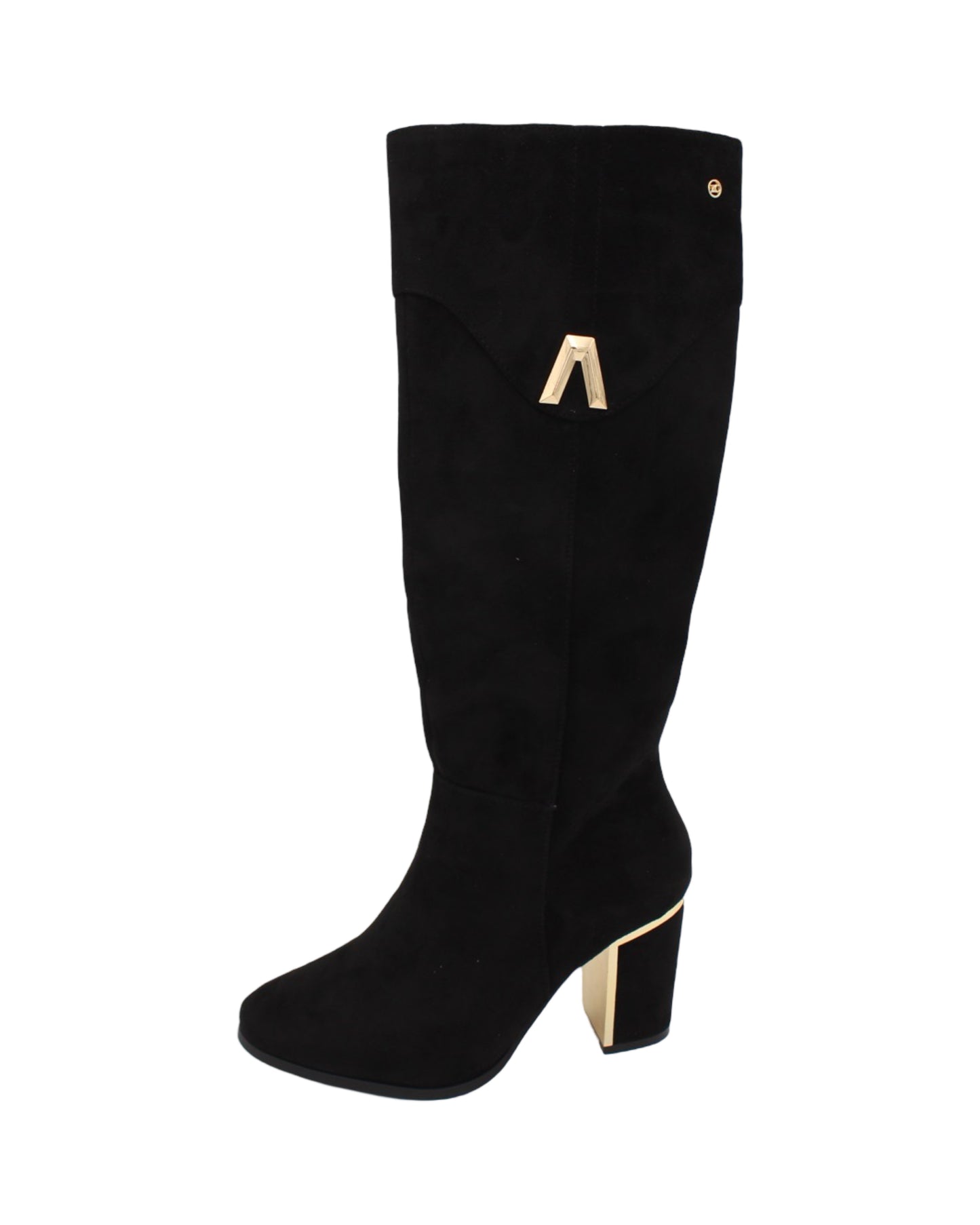 Zanni - Ladies Shoes Long Boots Black Suede (2902)