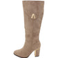 Zanni - Ladies Shoes Long Boots Mocca Suede (2903)