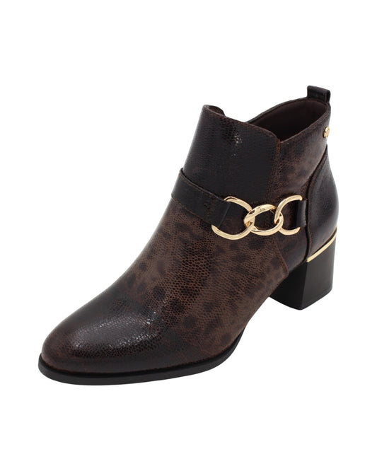 Zanni - Ladies Shoes Ankle Boots Choc Crackle (2905)