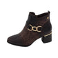 Zanni - Ladies Shoes Ankle Boots Choc Crackle (2905)