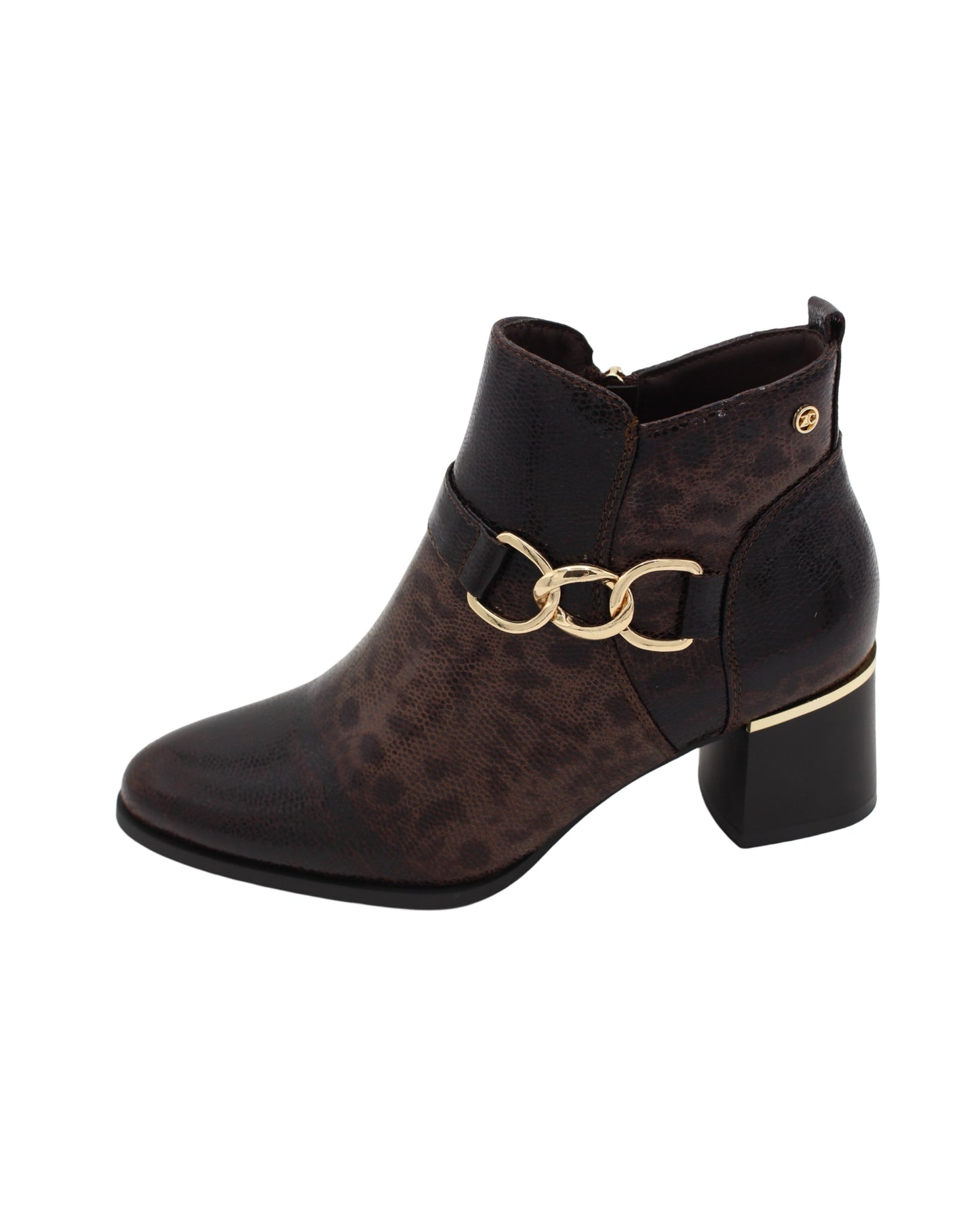 Zanni - Ladies Shoes Ankle Boots Choc Crackle (2905)