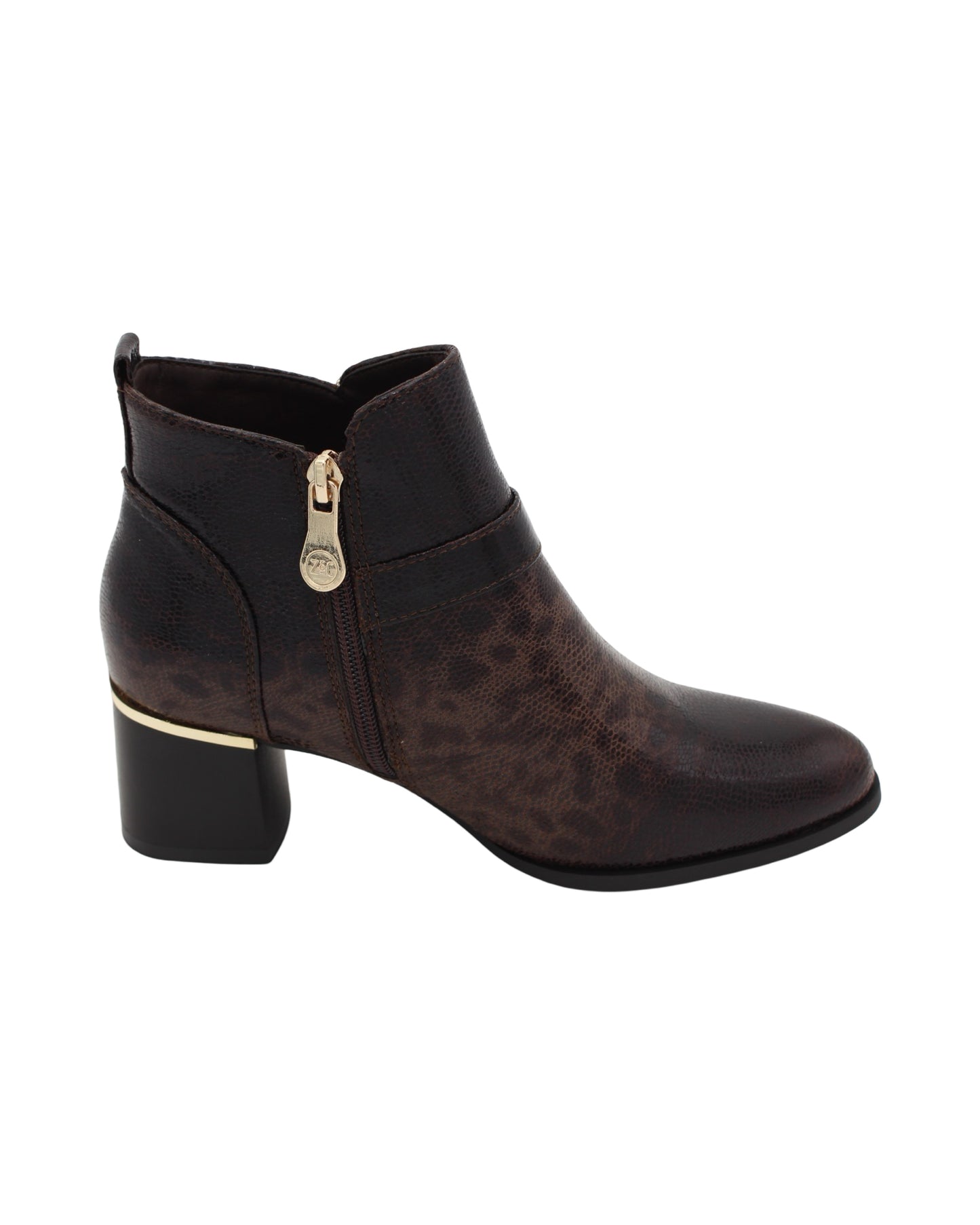 Zanni - Ladies Shoes Ankle Boots Choc Crackle (2905)