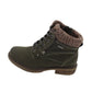 Lunar - Ladies Shoes Ankle Boots Olive (2906)