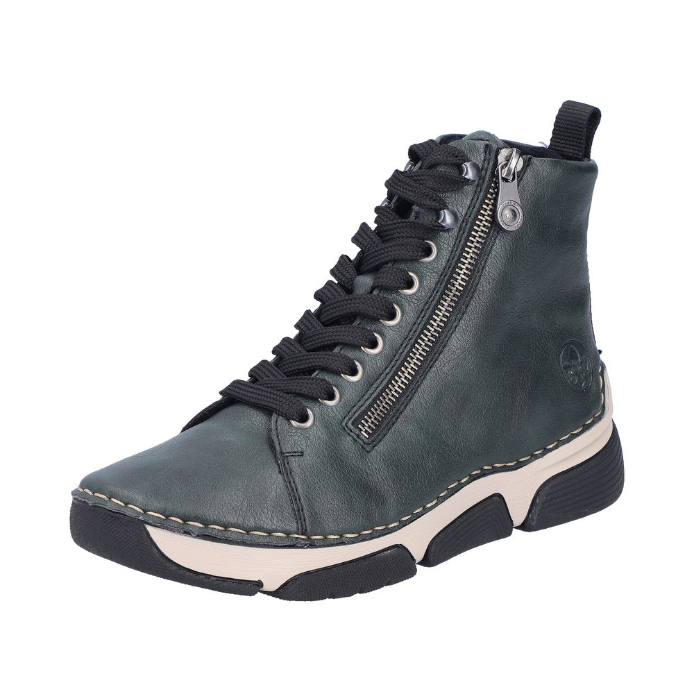 Rieker - Ladies Shoes Ankle Boots Green (2920)