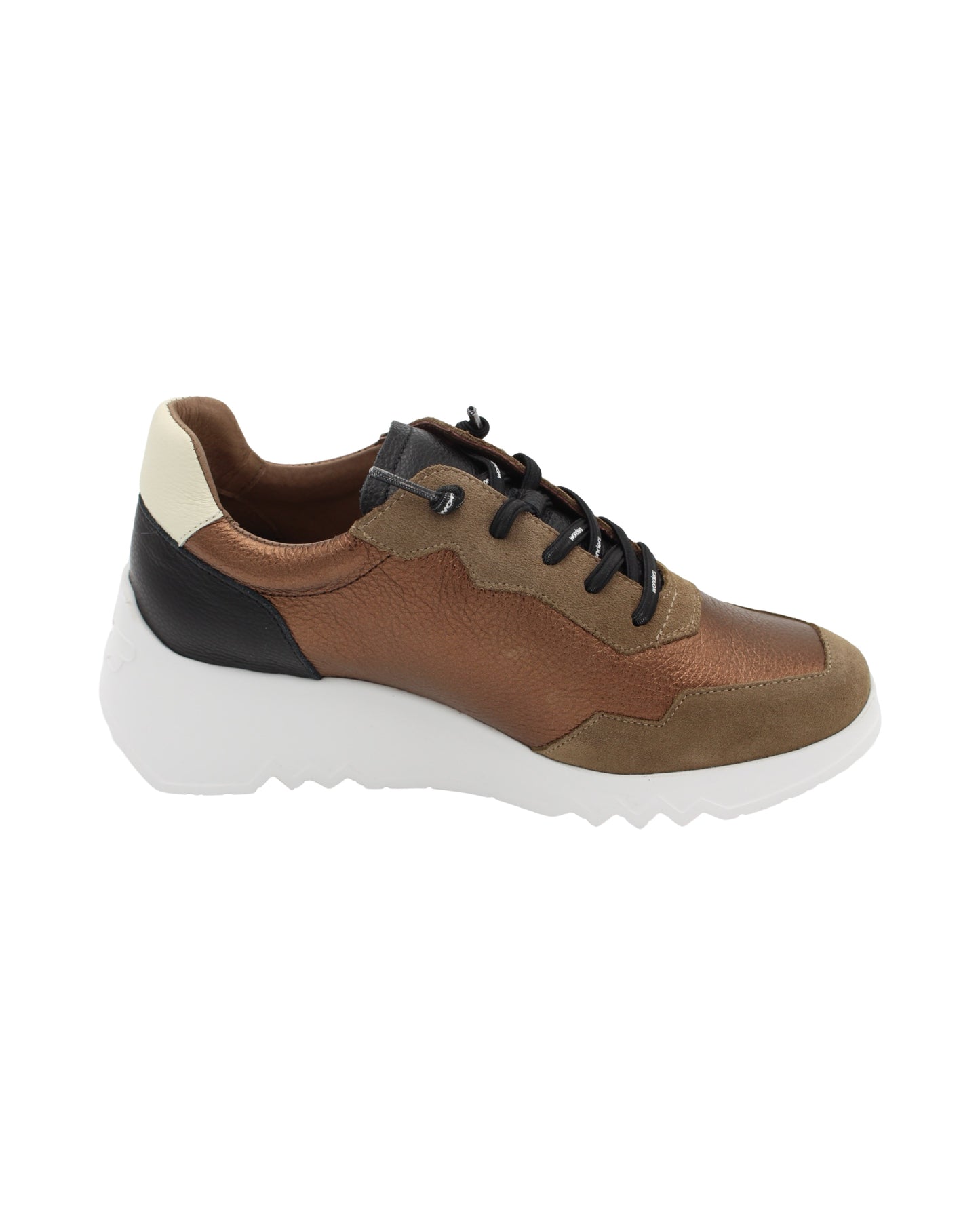 Wonders - Ladies Shoes Trainers Copper, Black, Cream (2932)