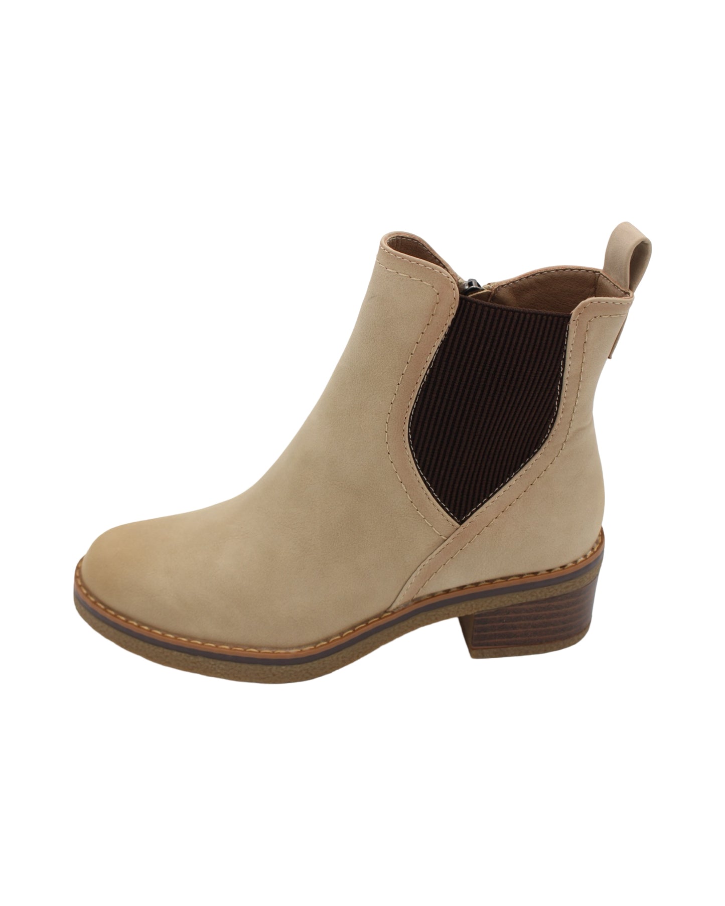 Lunar - Ladies Shoes Ankle Boots Beige (2933)