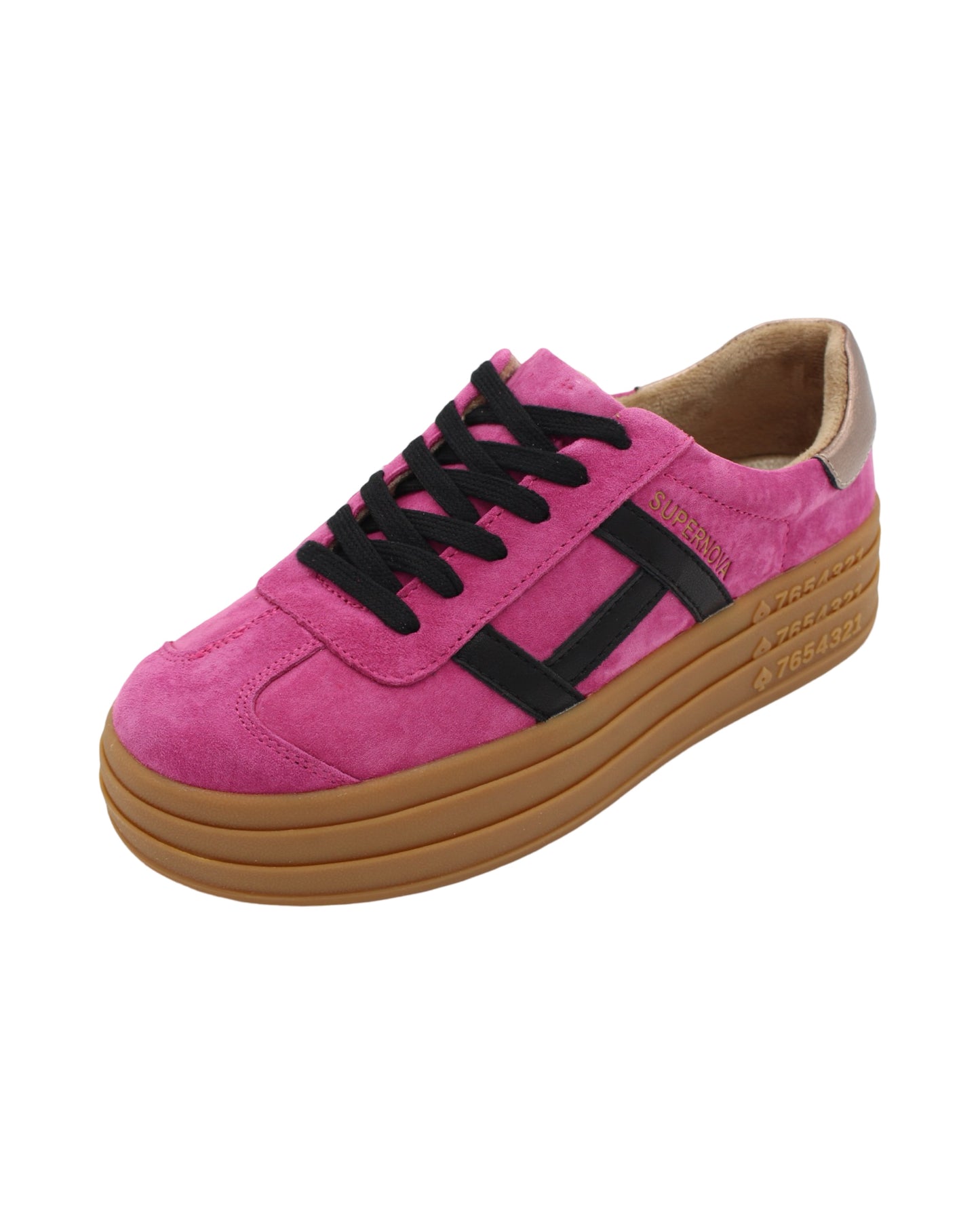 Drilleys - Ladies Shoes Trainers Pink,  Black,  Gold (2948)