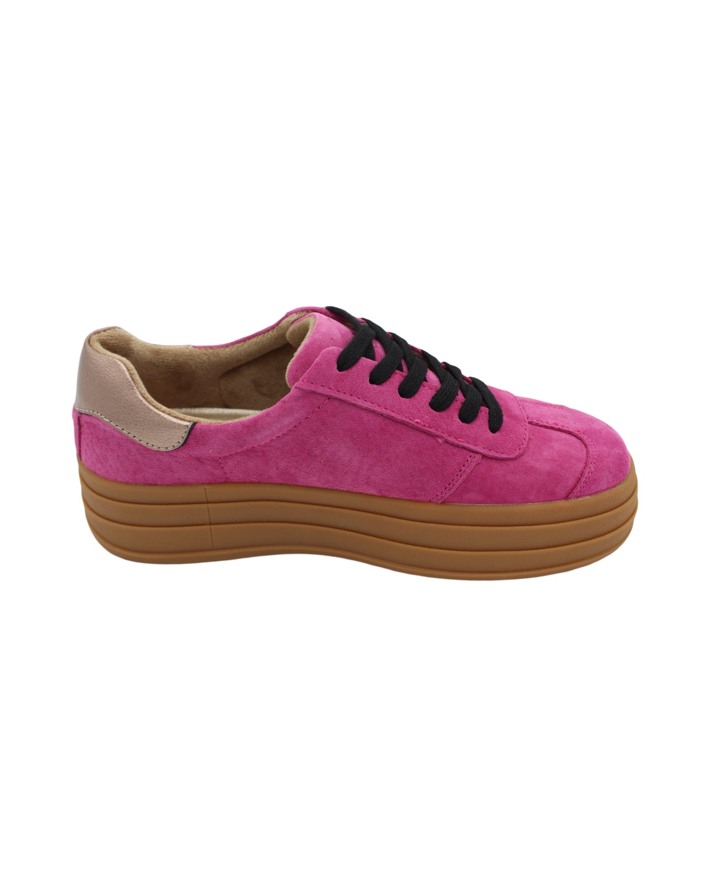 Drilleys - Ladies Shoes Trainers Pink,  Black,  Gold (2948)