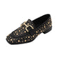 Kate Appleby - Ladies Shoes Loafer Black, Gold Stud (2960)