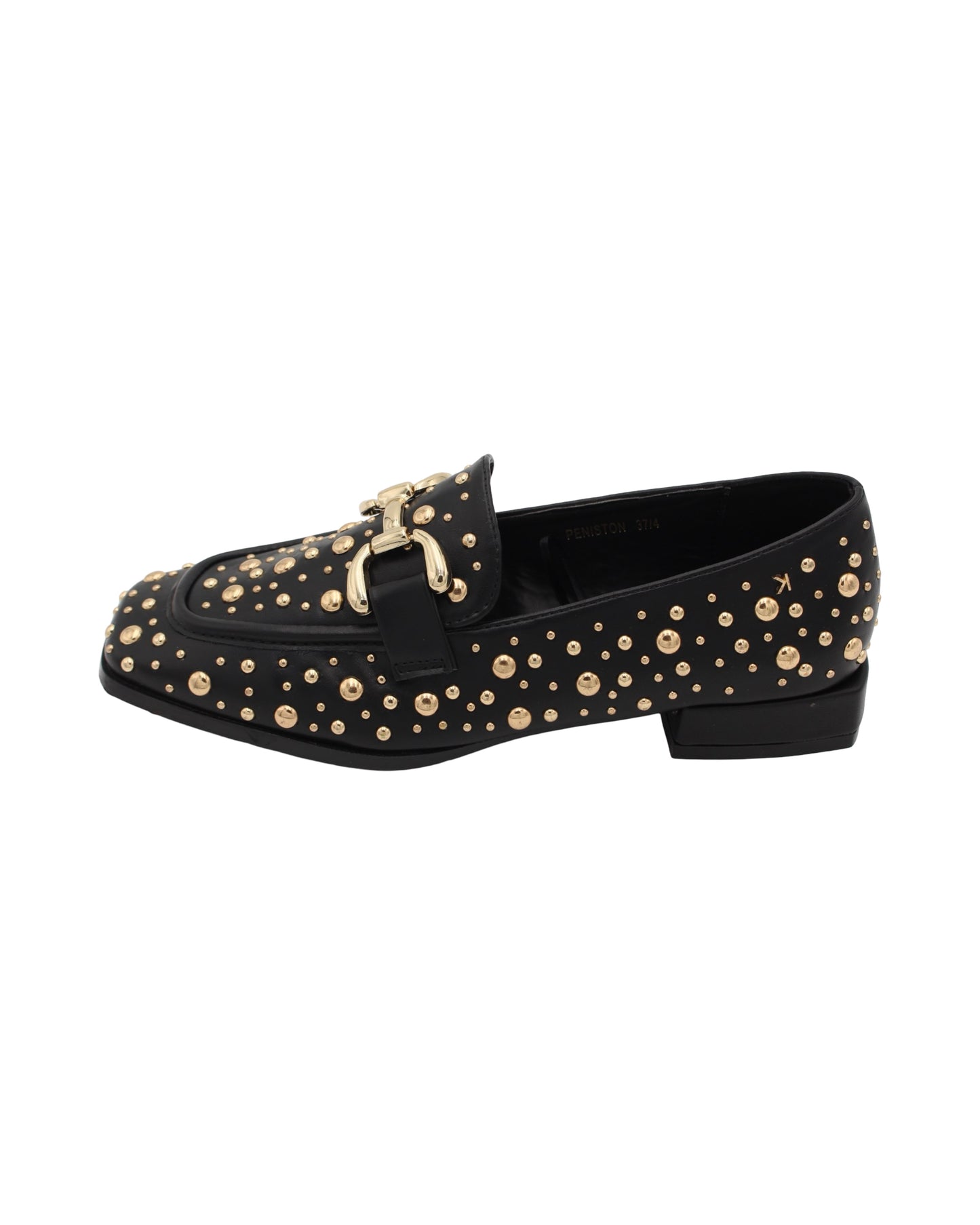 Kate Appleby - Ladies Shoes Loafer Black, Gold Stud (2960)