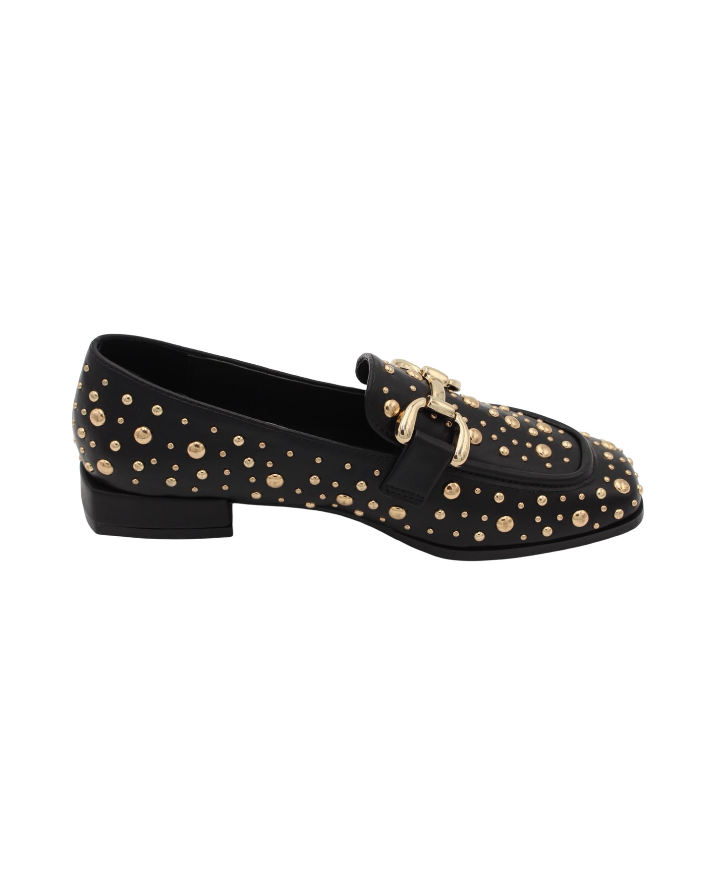 Kate Appleby - Ladies Shoes Loafer Black, Gold Stud (2960)