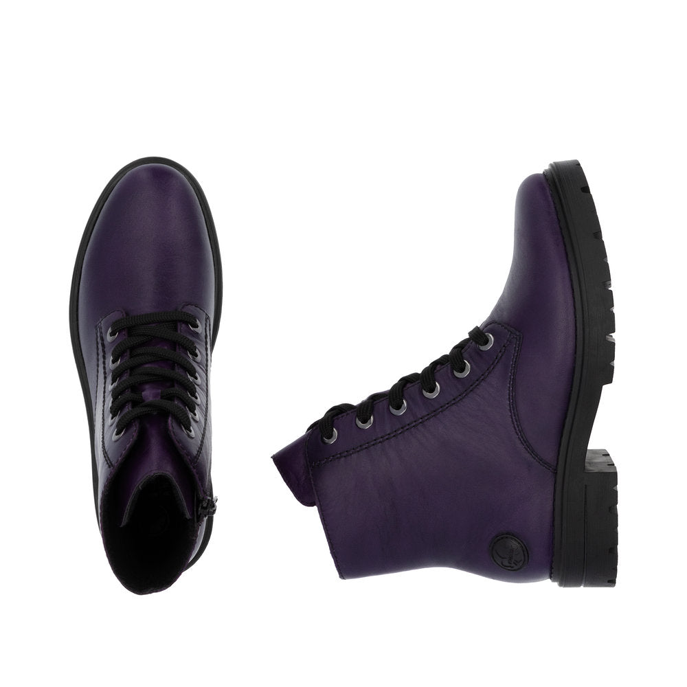 Rieker Ladies Shoes Ankle Boots Purple 2962 Houstons Footwear