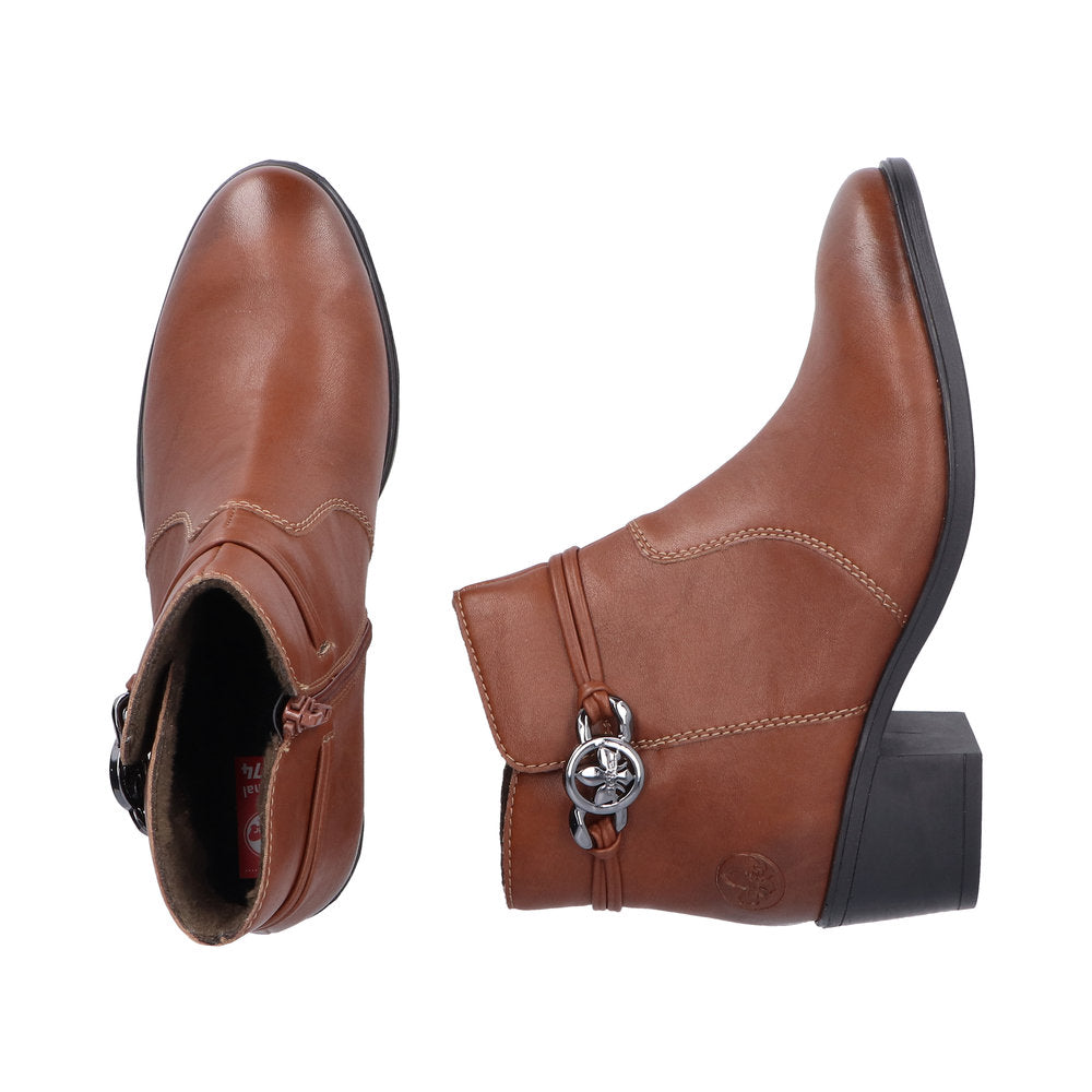 Rieker - Ladies Shoes Ankle Boots Brown (2964)