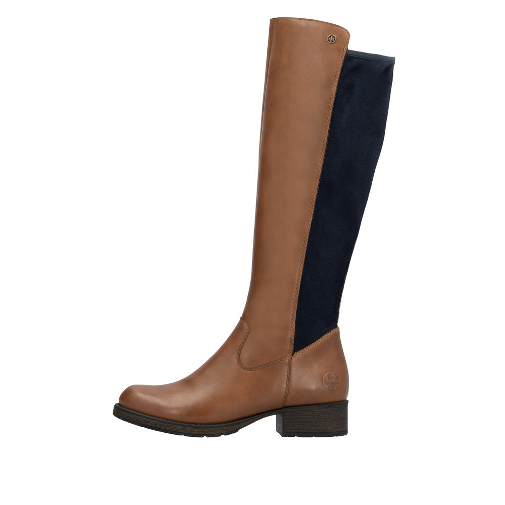 Rieker - Ladies Shoes Long Boots Chestnut (2968)