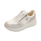 Xti - Ladies Shoes Trainers Cream, Silver (3016)