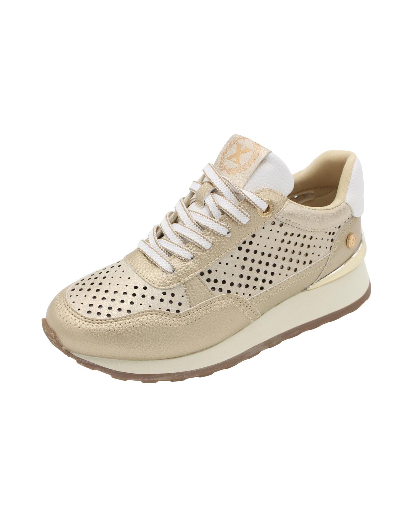 Xti - Ladies Shoes Trainers Gold (3017)