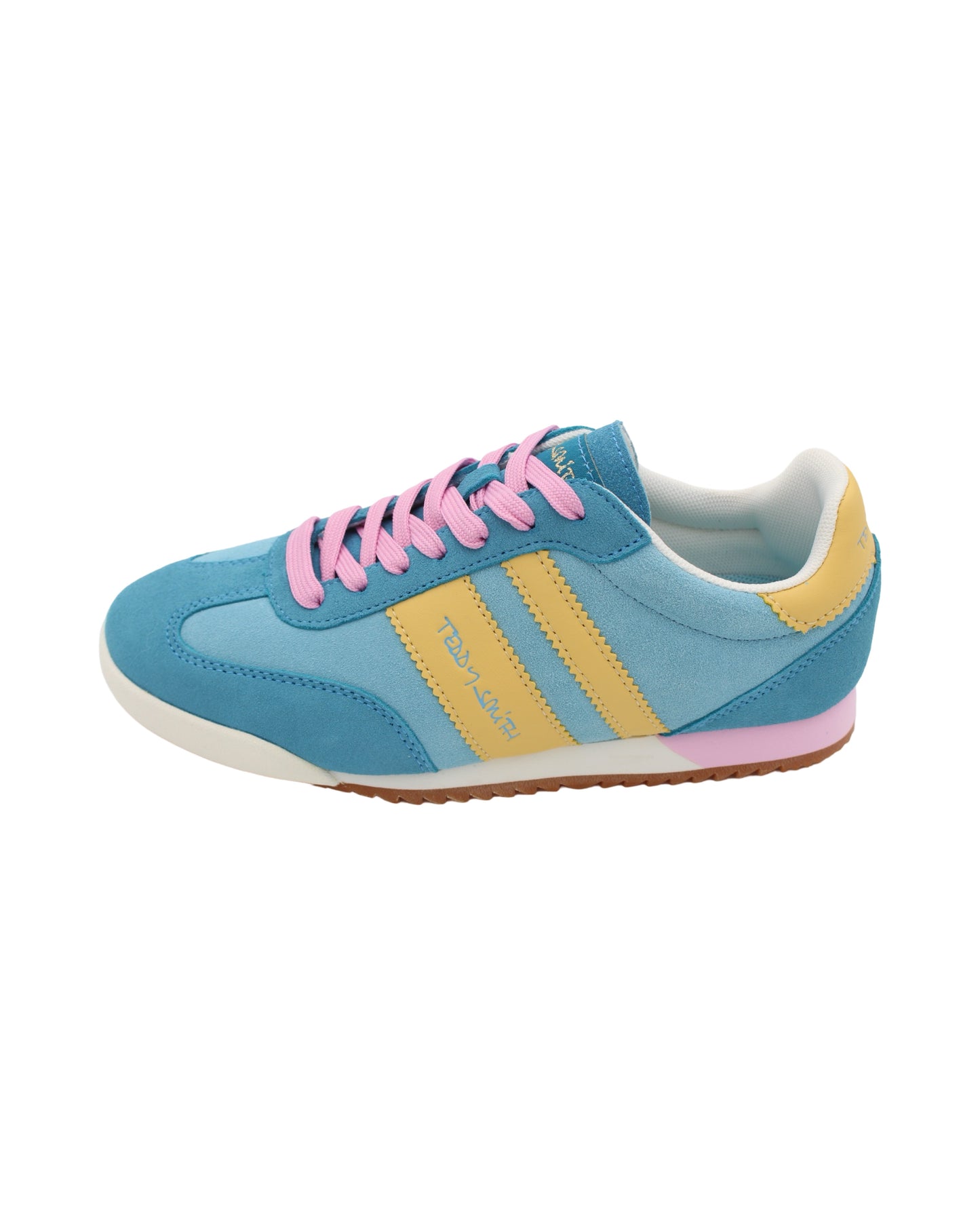 Teddy Smith - Ladies Shoes Trainers Aqua, Pink, Yellow (3028)