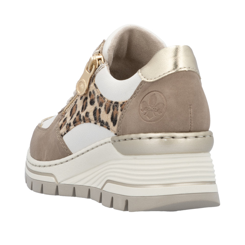 Rieker - Ladies Shoes Trainers Cream, Beige (3031)