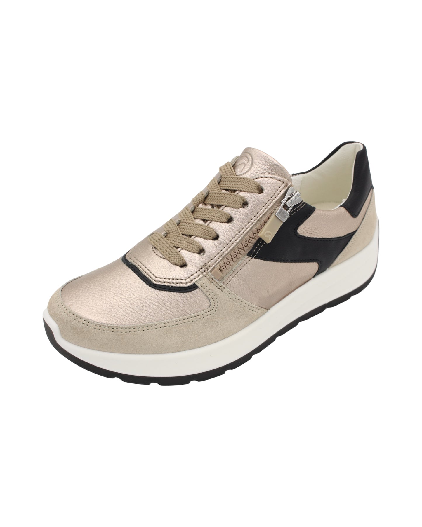 Ara - Ladies Shoes Trainers Rose Gold, Black (3032)