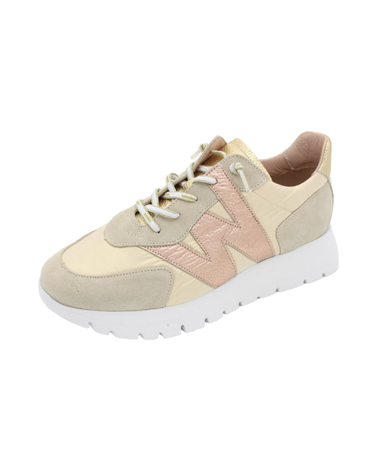 Wonders - Ladies Shoes Trainers Sand, Gold, Rose Gold (3050)