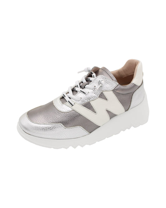 Wonders - Ladies Shoes Trainers Pewter, Silver (3051)