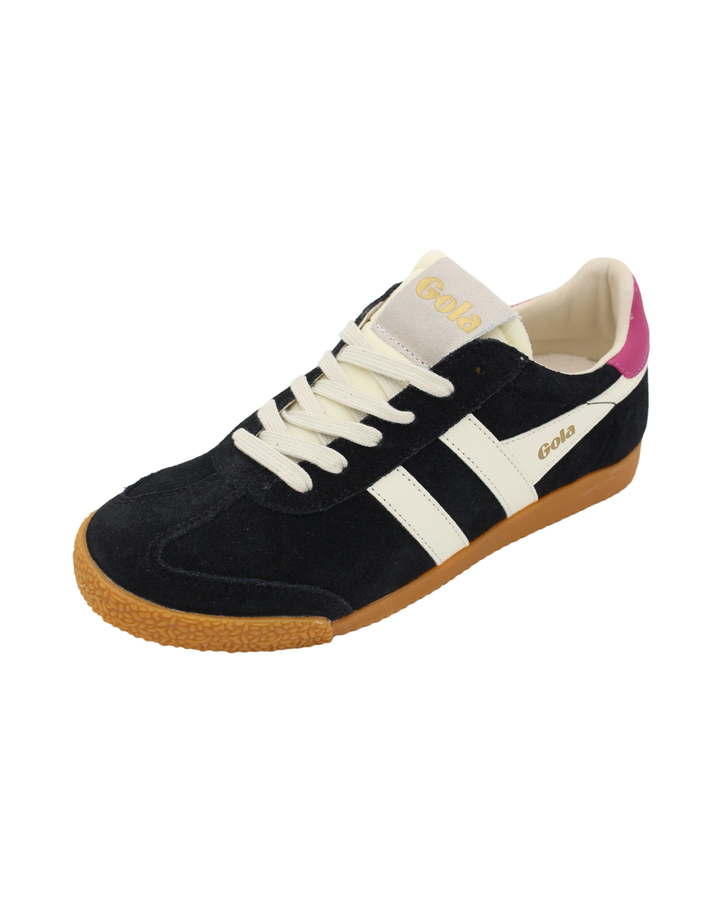 Gola - Ladies Trainers Black, Off White, Fuchsia (3061)