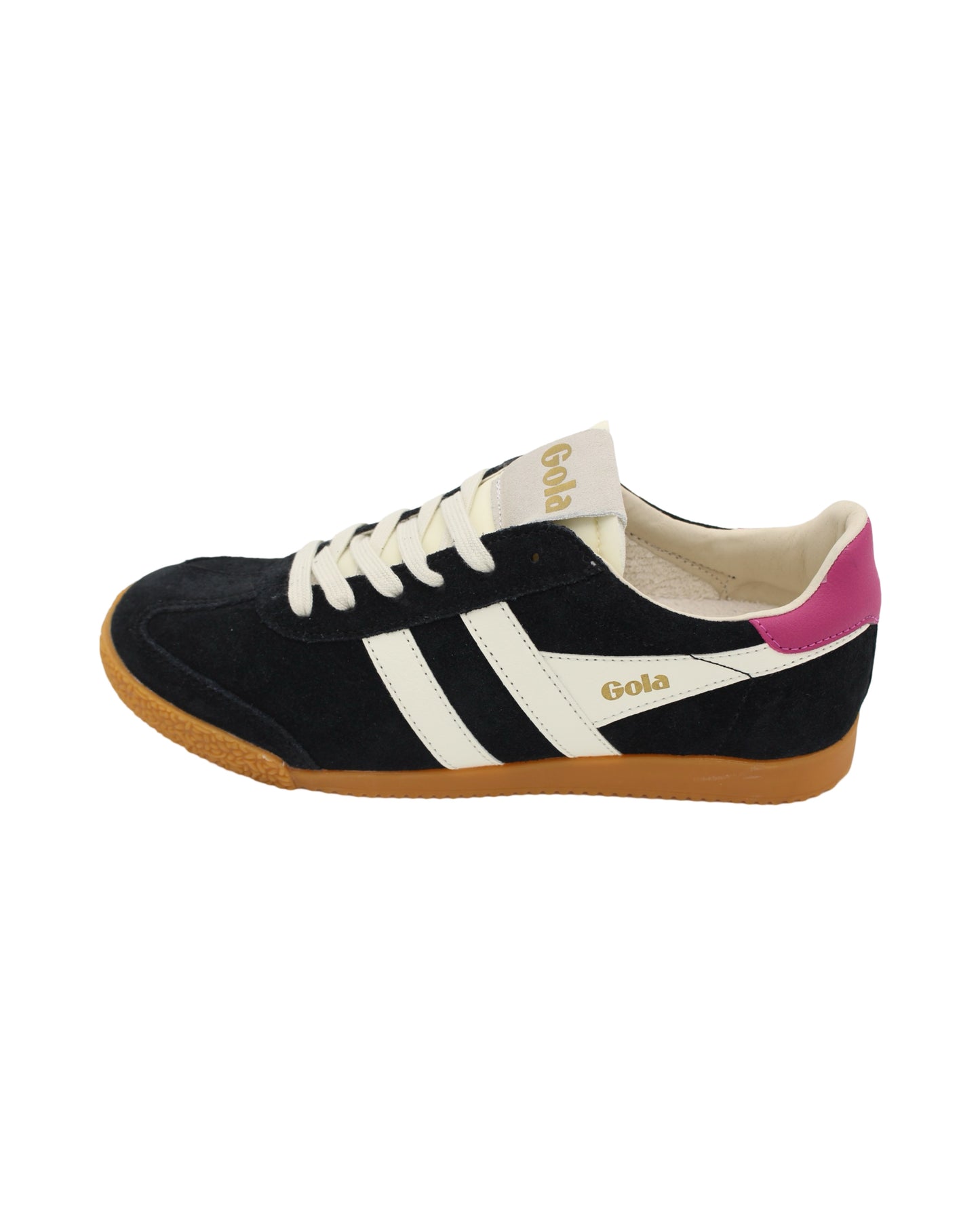 Gola - Ladies Trainers Black, Off White, Fuchsia (3061)