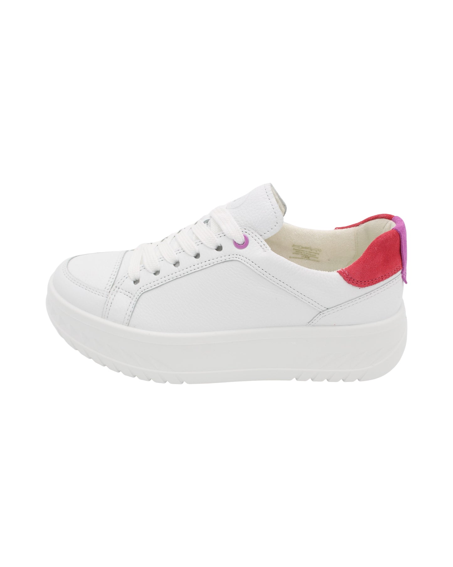 Ara - Ladies Shoes Trainers White, Fuchsia (3066)