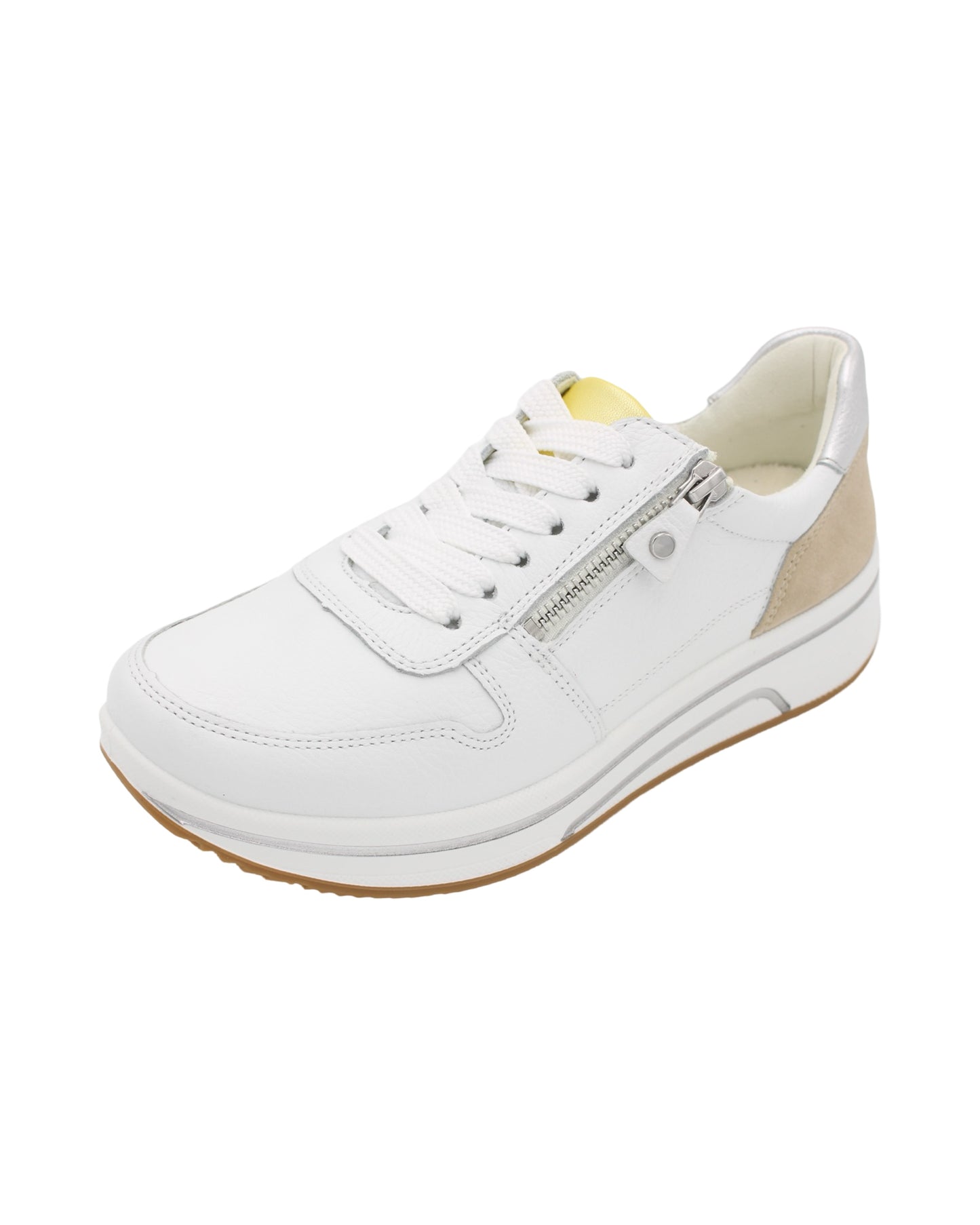 Ara - Ladies Trainers White, Silver, Cream (3067)