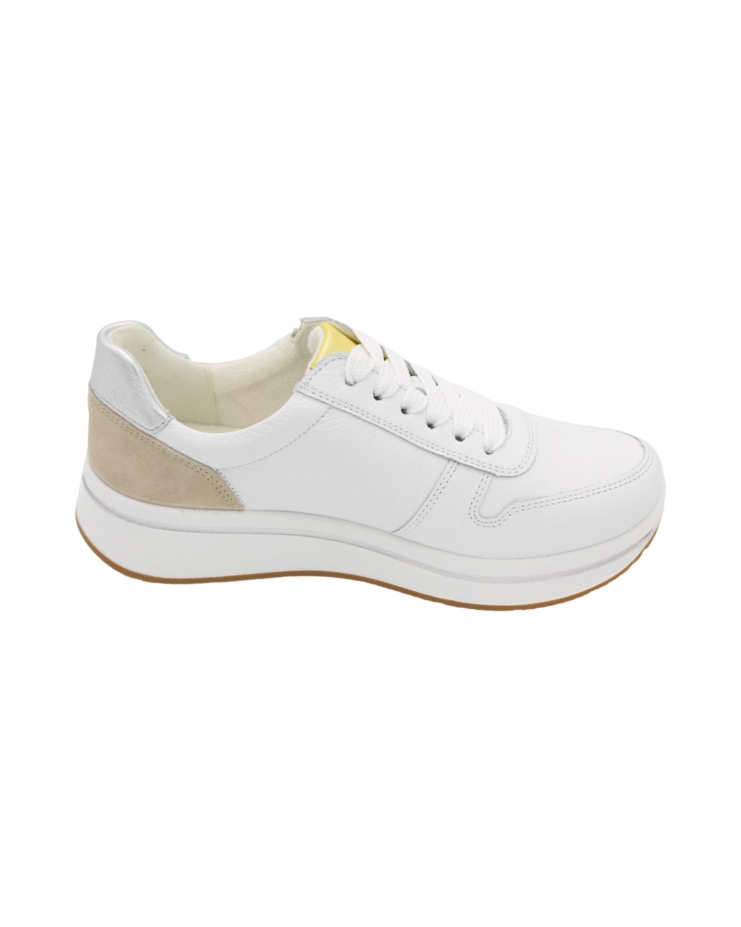 Ara - Ladies Trainers White, Silver, Cream (3067)