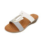 Lunar - Ladies Sandals White, Silver (3069)