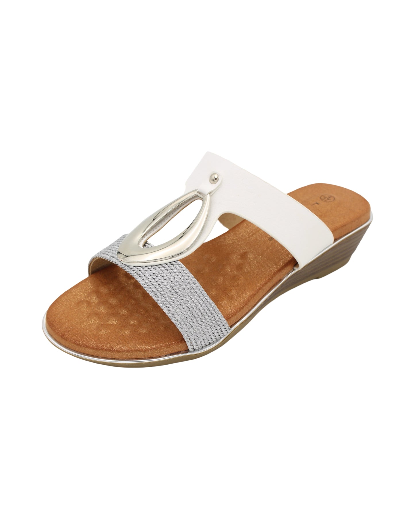 Lunar - Ladies Sandals White, Silver (3069)