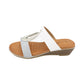 Lunar - Ladies Sandals White, Silver (3069)