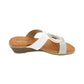 Lunar - Ladies Sandals White, Silver (3069)