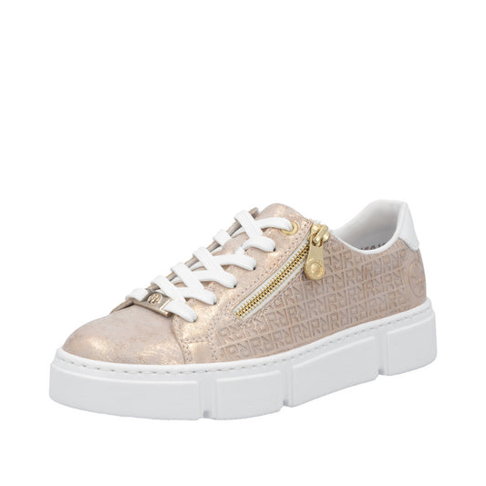 Rieker - Ladies Trainers Rose Gold (3082)