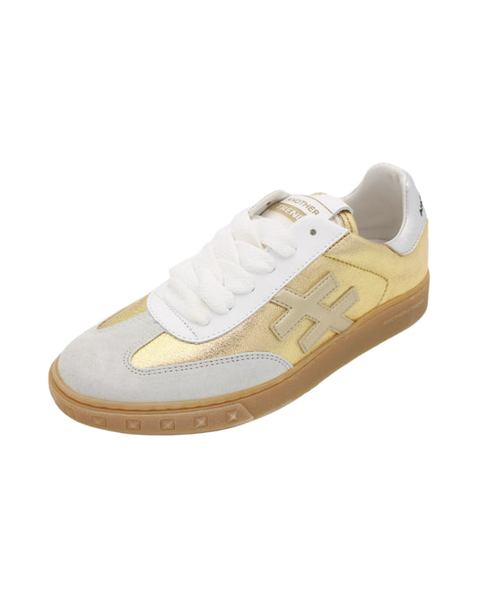 Another Trend - Ladies Trainers Gold, Grey, White (3135)