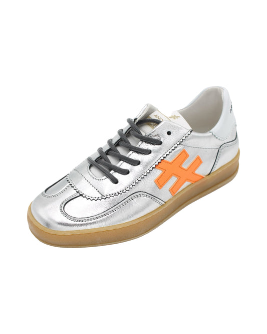 Another Trend - Ladies Trainers Silver, Orange (3139)