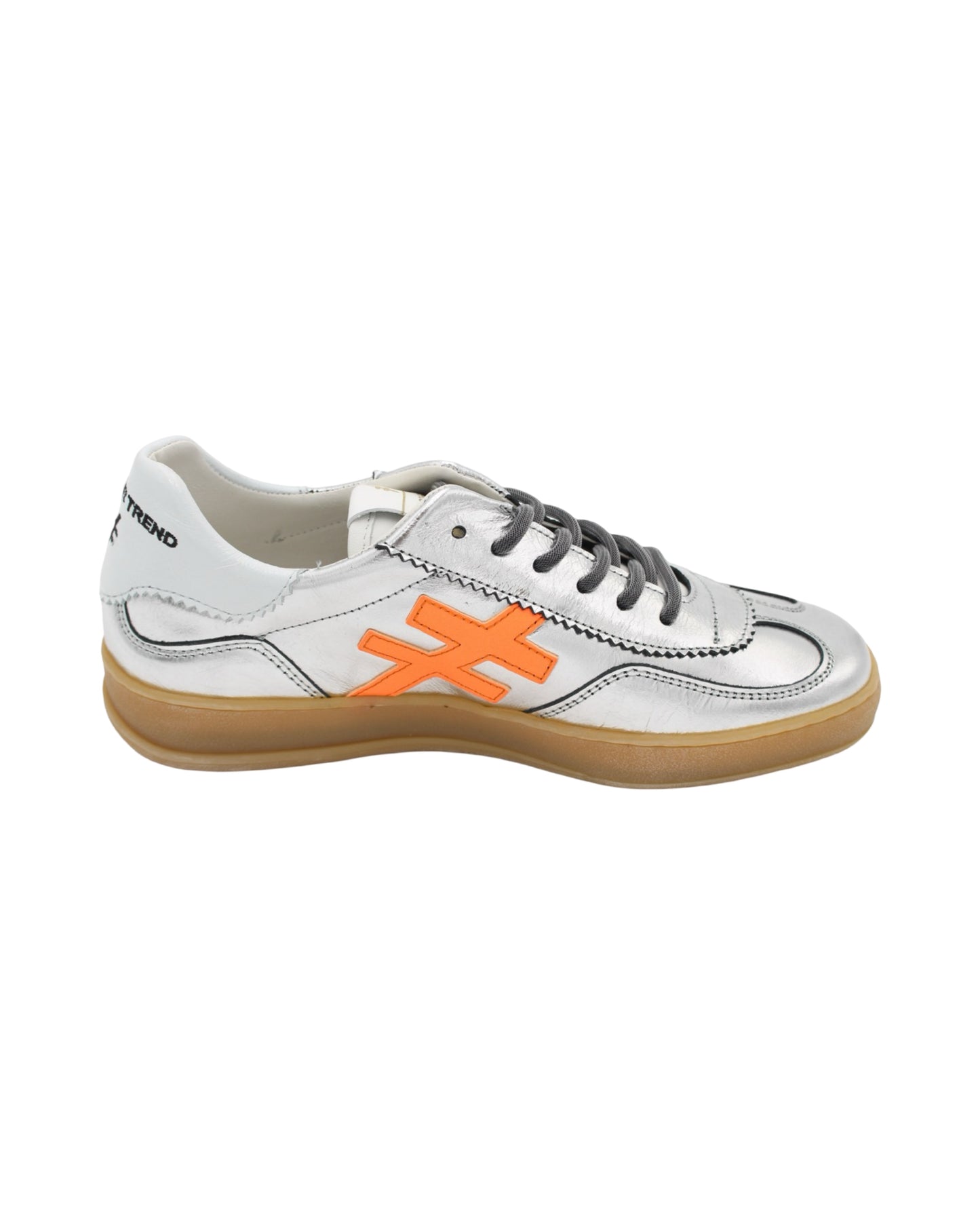 Another Trend - Ladies Trainers Silver, Orange (3139)