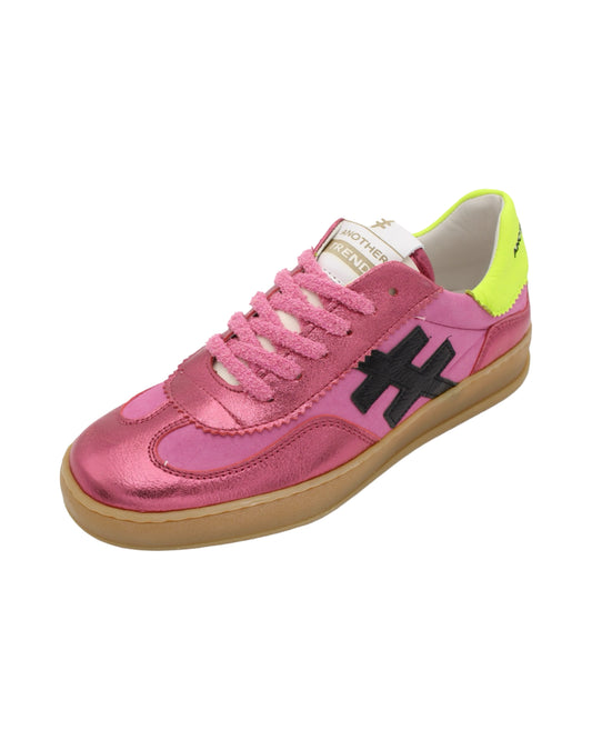 Another Trend - Ladies Trainers Pink, Black, Yellow (3140)